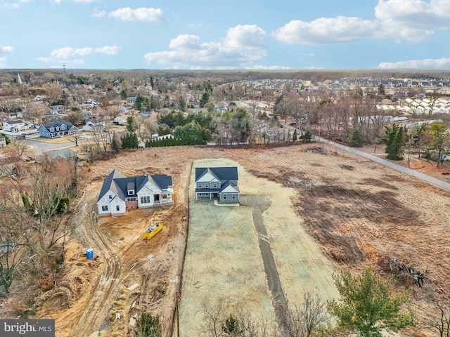 bird's eye view featuring a rural view