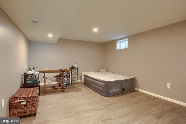 interior space featuring hardwood / wood-style floors