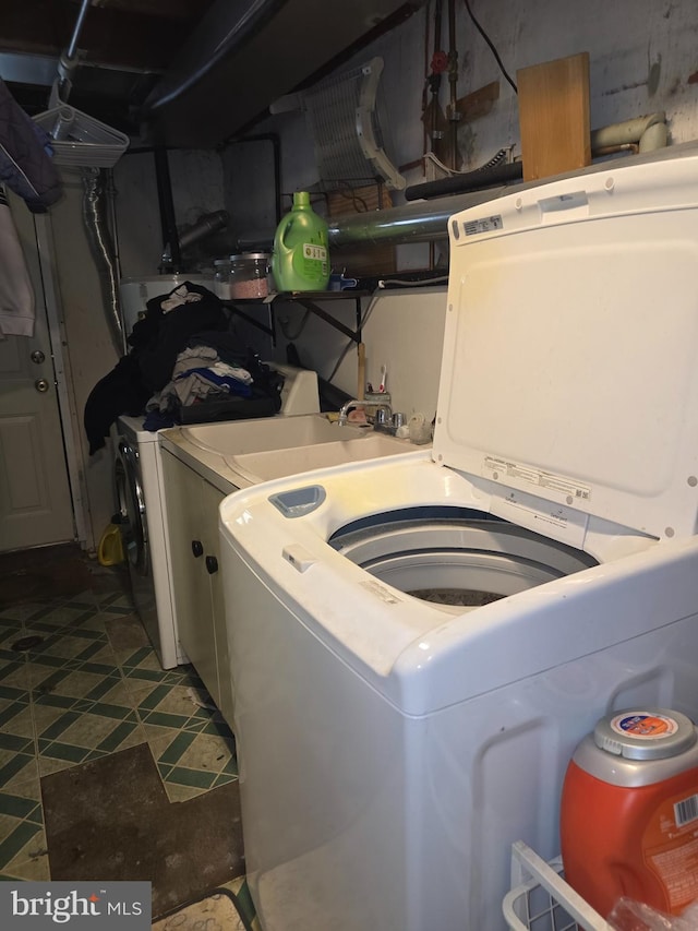 view of laundry room