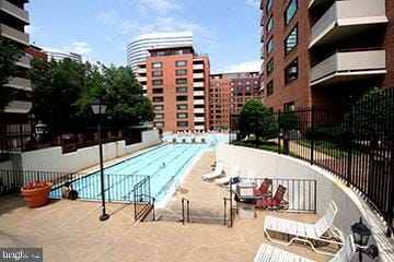 view of pool with a patio area