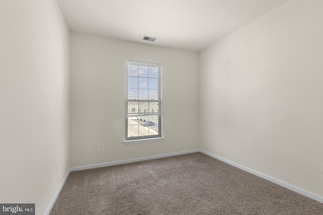 view of carpeted empty room