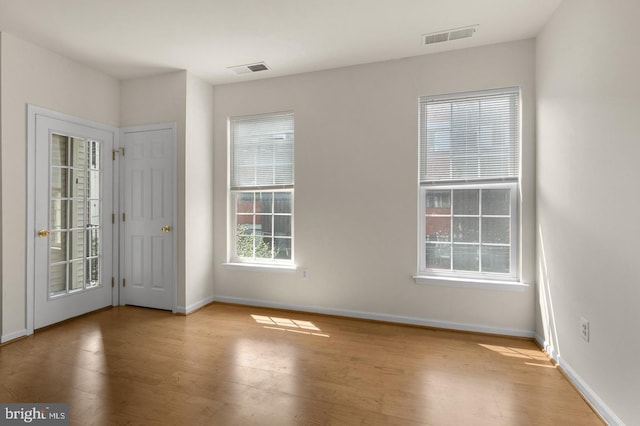 interior space featuring light wood-type flooring