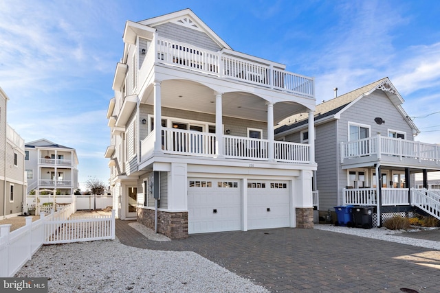 view of front of house featuring a garage