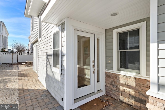 view of entrance to property