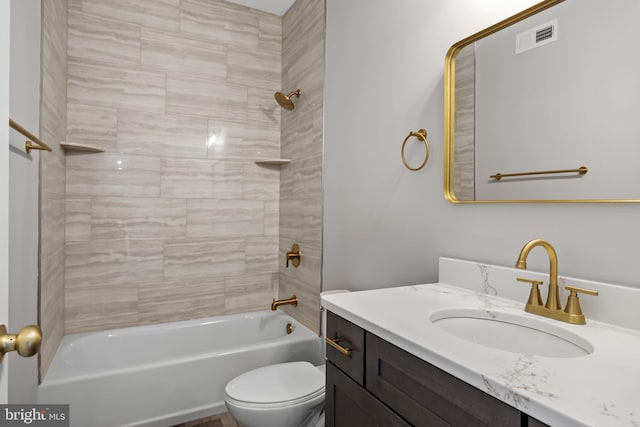 4540 Lake Rd, Newfield, NJ 08344 - bathroom featuring toilet, vanity, and  shower combination