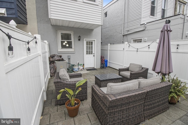 view of patio / terrace with outdoor lounge area