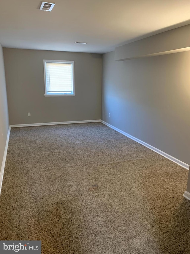 view of carpeted empty room