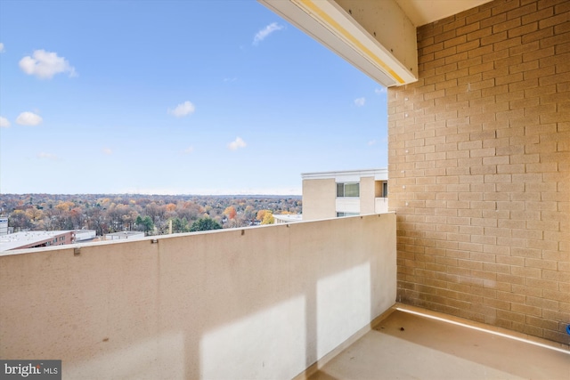 view of balcony