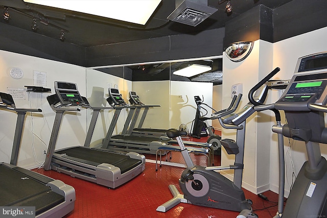 view of exercise room