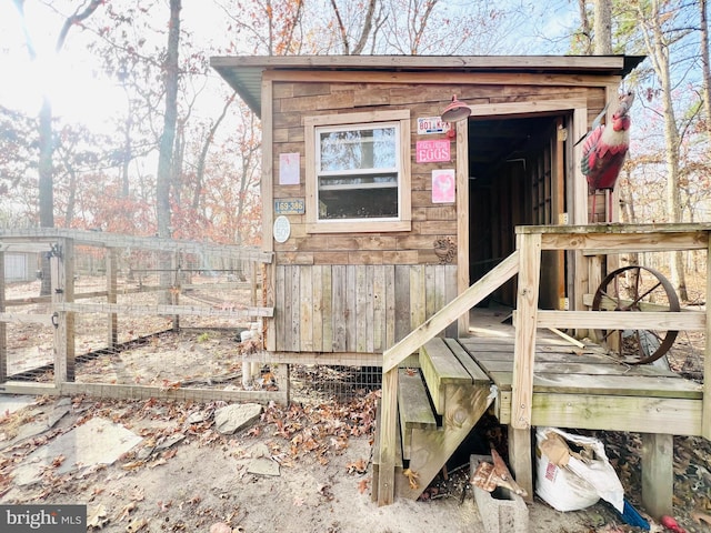 view of outbuilding