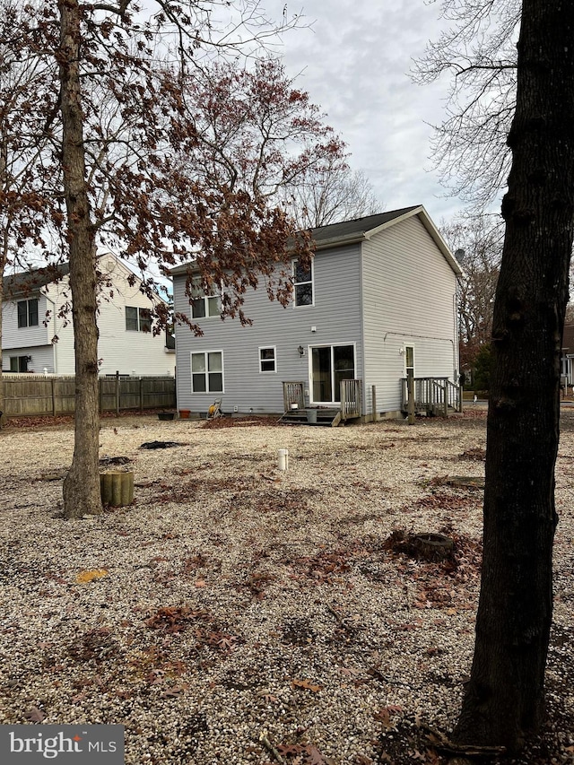 view of rear view of property