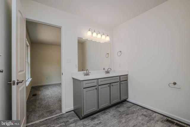 bathroom featuring vanity