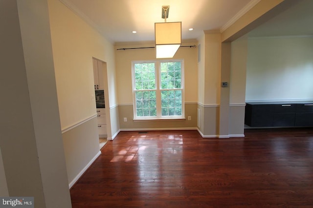12360 Corncrib Ct, Bristow, VA 20136 - spare room with ornamental molding, dark wood finished floors, and baseboards