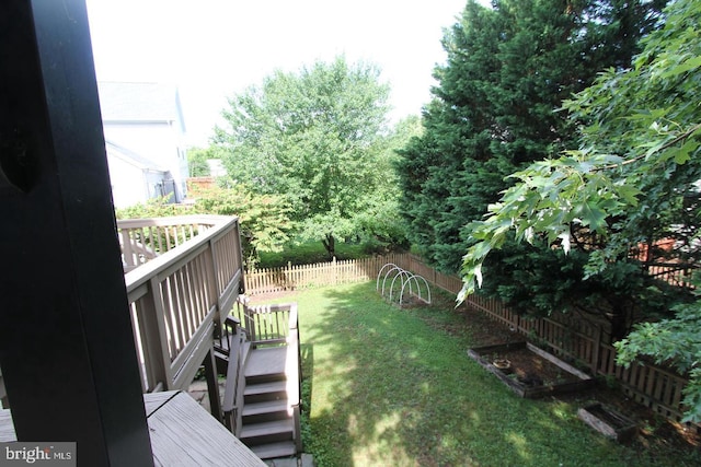 12360 Corncrib Ct, Bristow, VA 20136 - view of yard with stairs and a deck