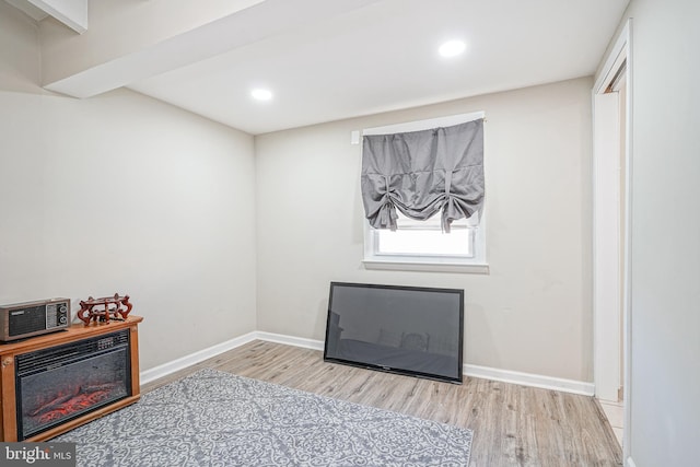 interior space with light wood-type flooring