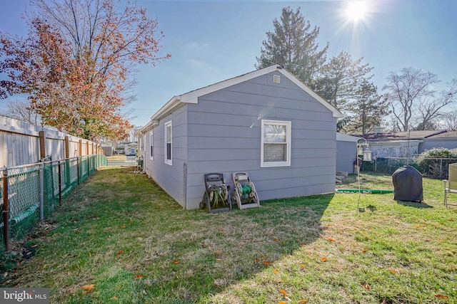 exterior space featuring a lawn