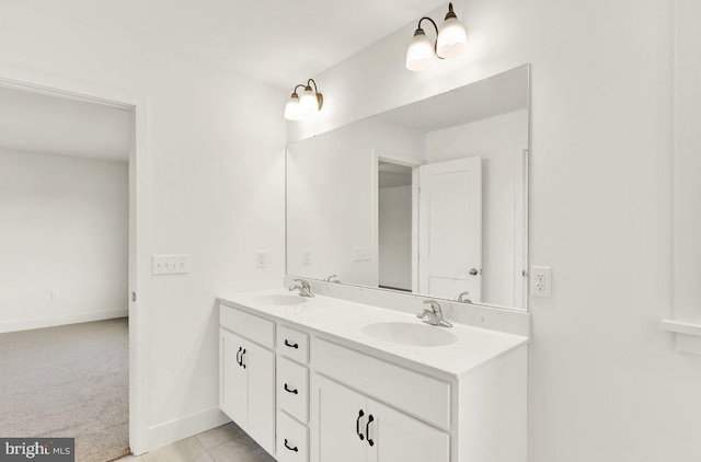 bathroom with vanity