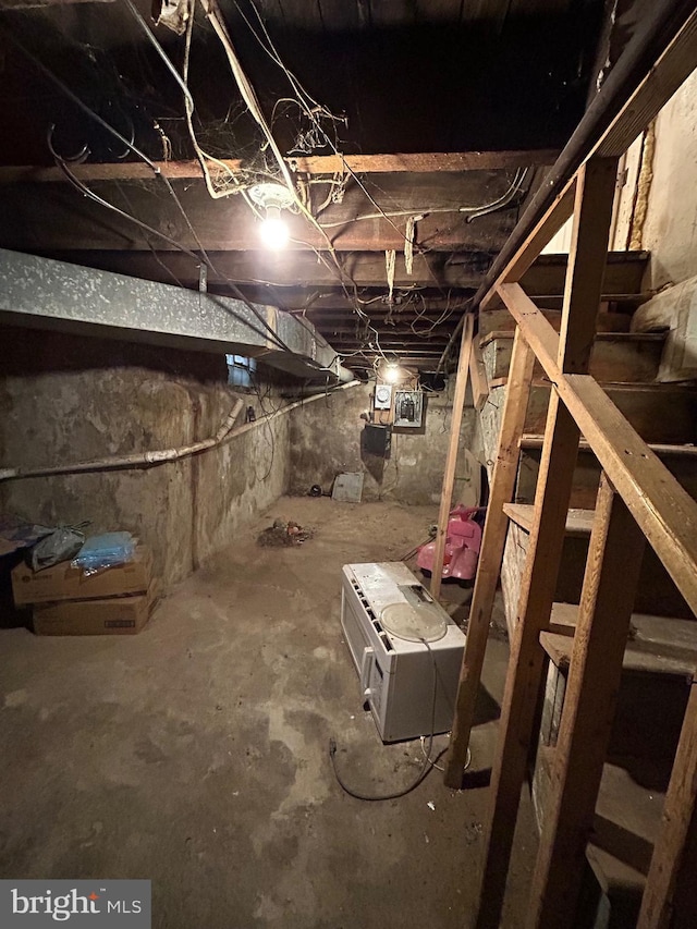 view of basement