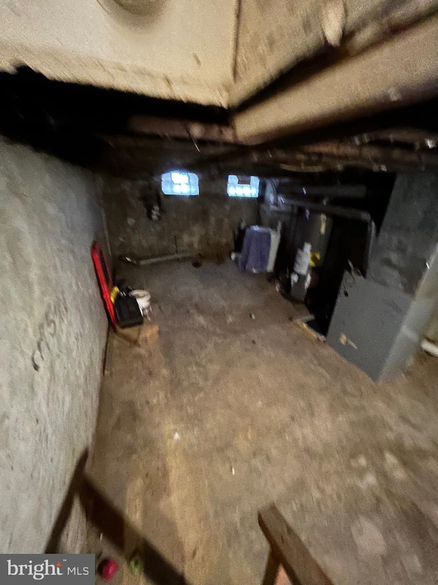 view of basement