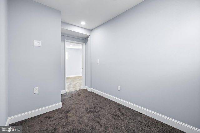 view of carpeted empty room