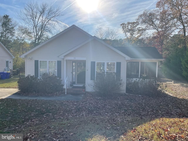 view of front of home