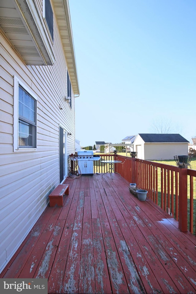 view of wooden terrace