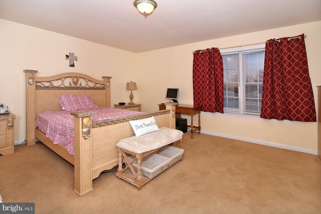 bedroom with carpet flooring