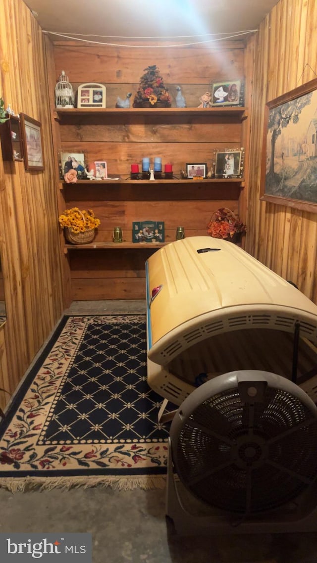 560 Frosty Hollow Rd, Fisher, WV 26818 - bedroom featuring wooden walls