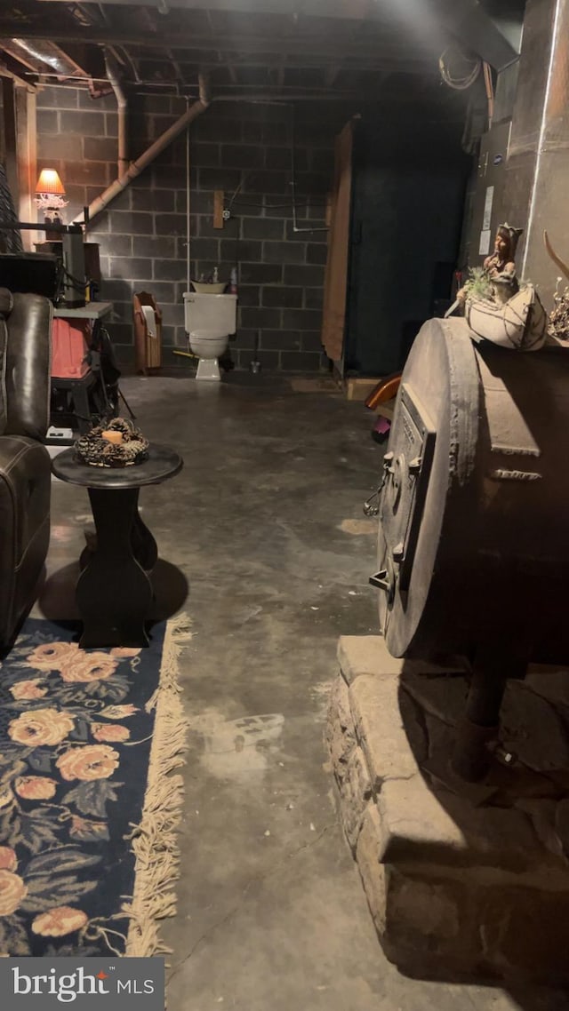560 Frosty Hollow Rd, Fisher, WV 26818 - unfinished below grade area featuring heating unit