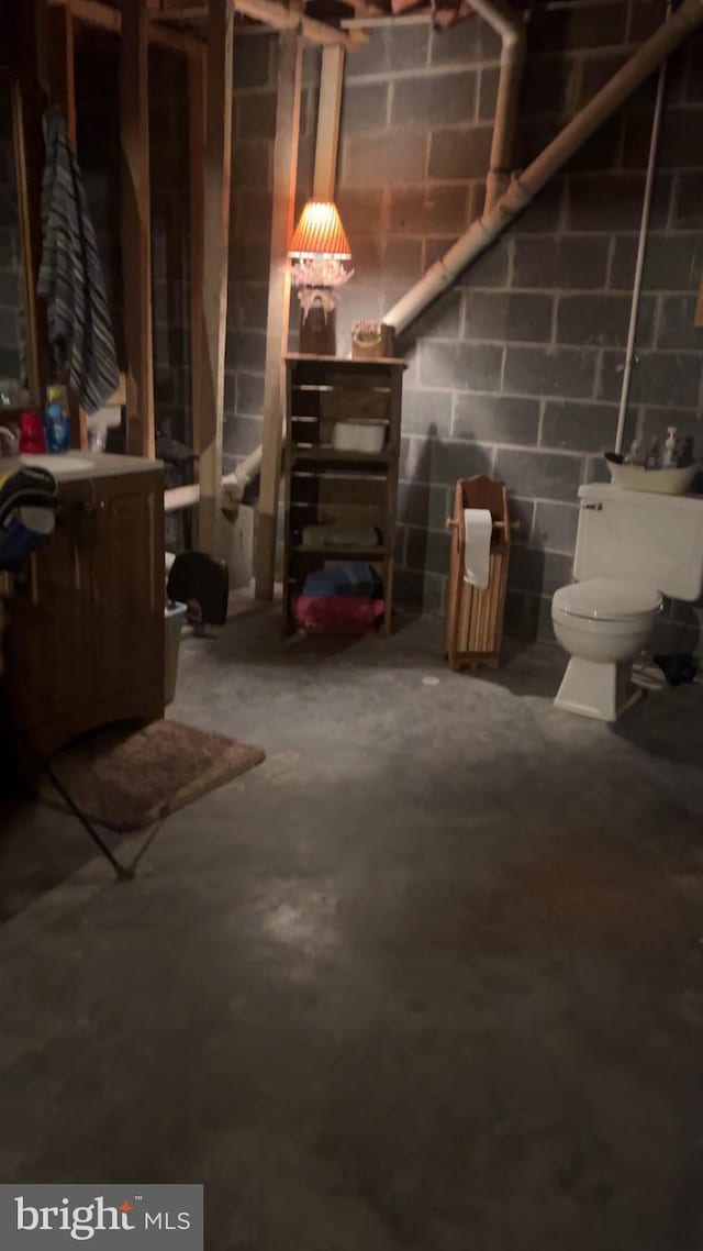 560 Frosty Hollow Rd, Fisher, WV 26818 - view of unfinished basement