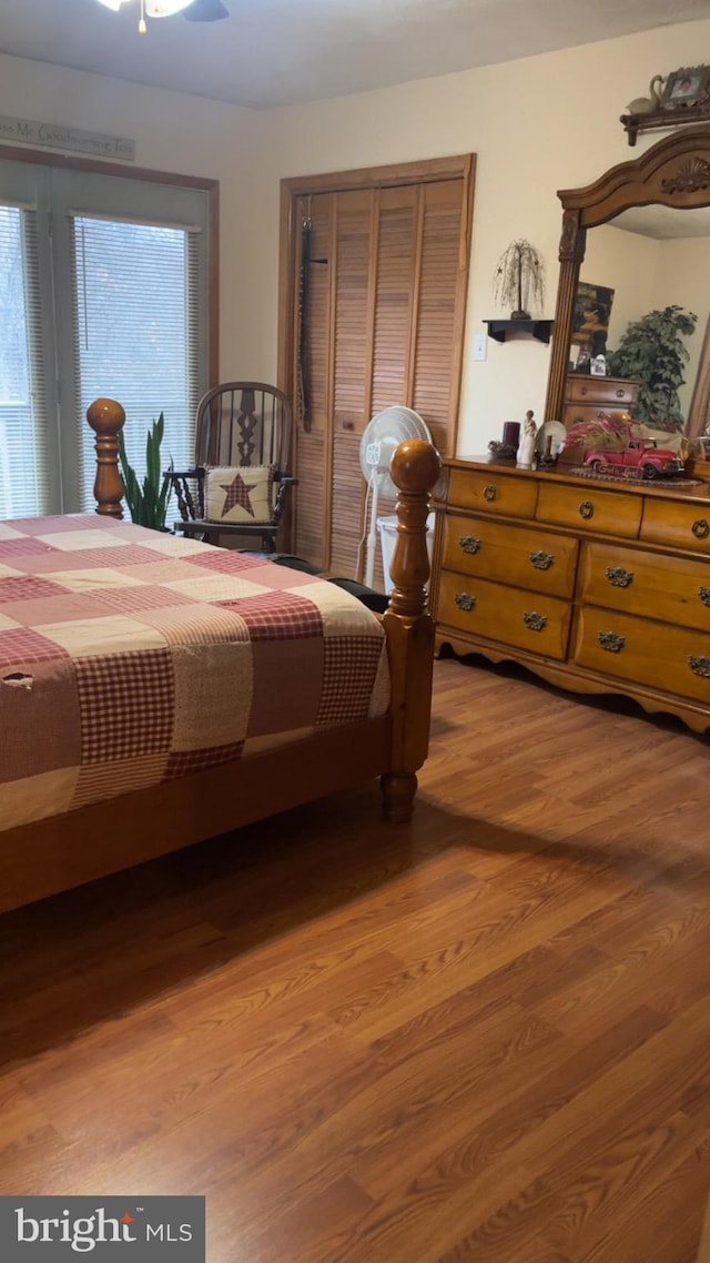 560 Frosty Hollow Rd, Fisher, WV 26818 - bedroom with light wood-style flooring and a closet