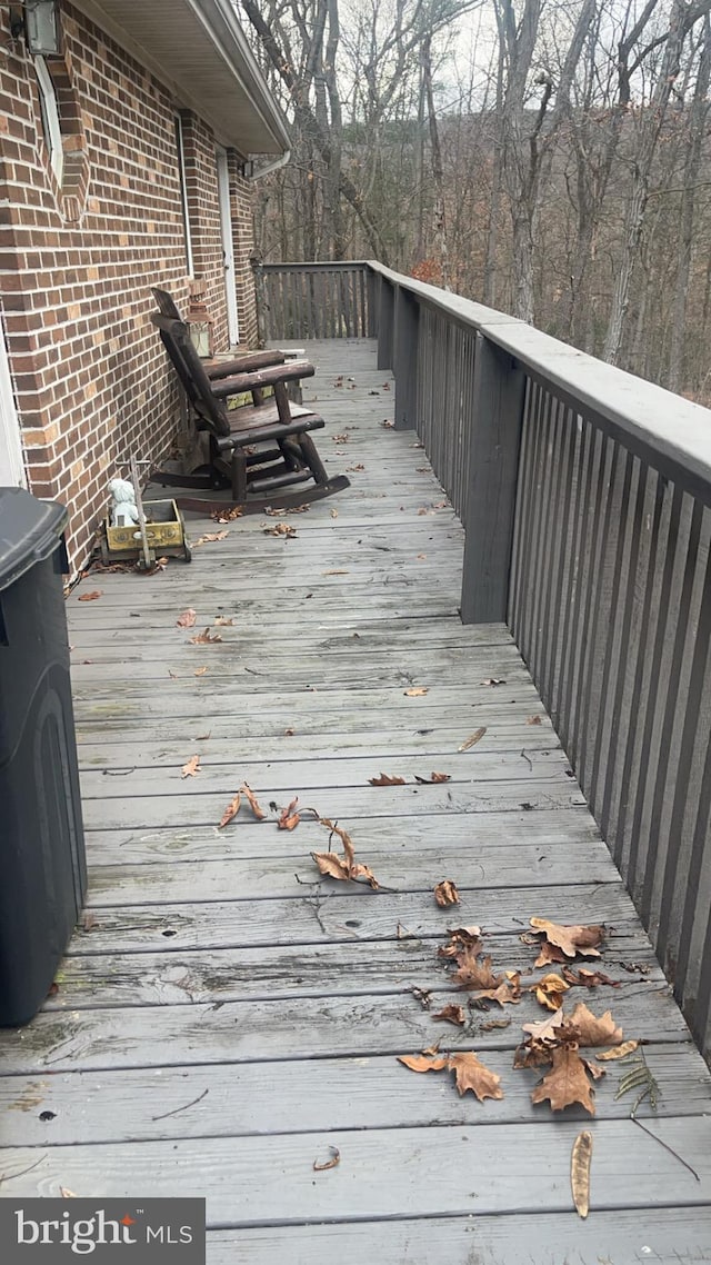 560 Frosty Hollow Rd, Fisher, WV 26818 - view of wooden terrace