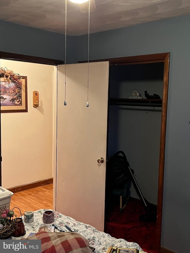 560 Frosty Hollow Rd, Fisher, WV 26818 - bedroom with light wood-style flooring and baseboards