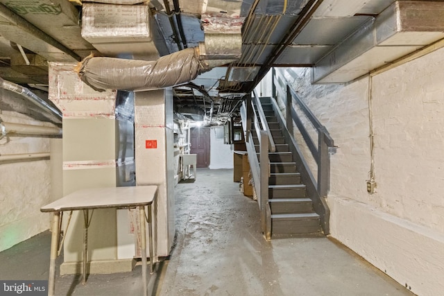 view of basement