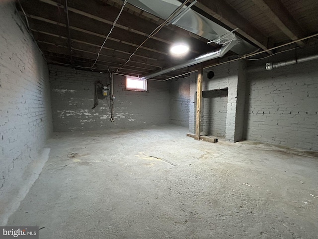 view of basement