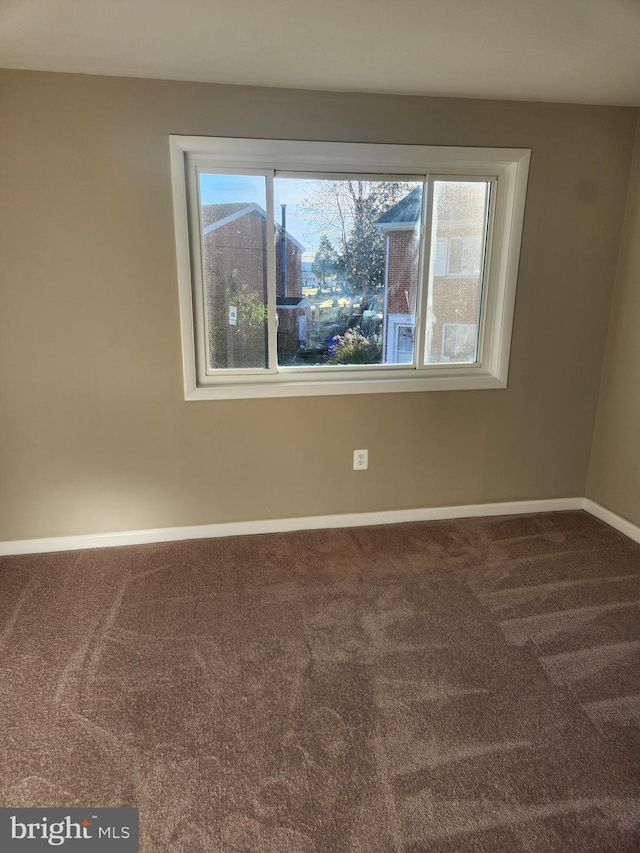 view of carpeted empty room