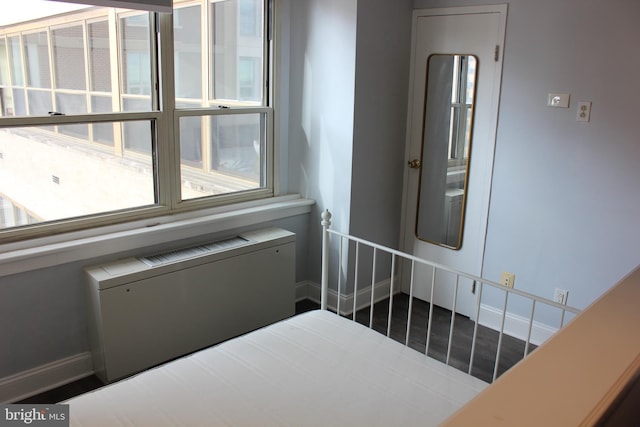 bedroom with radiator