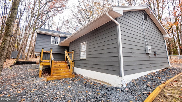 view of side of property