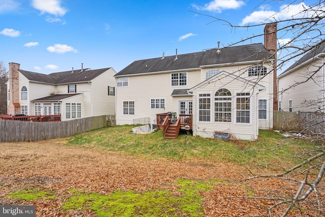 view of rear view of property