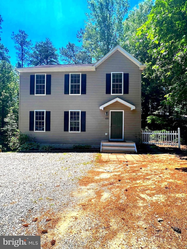 view of front of home