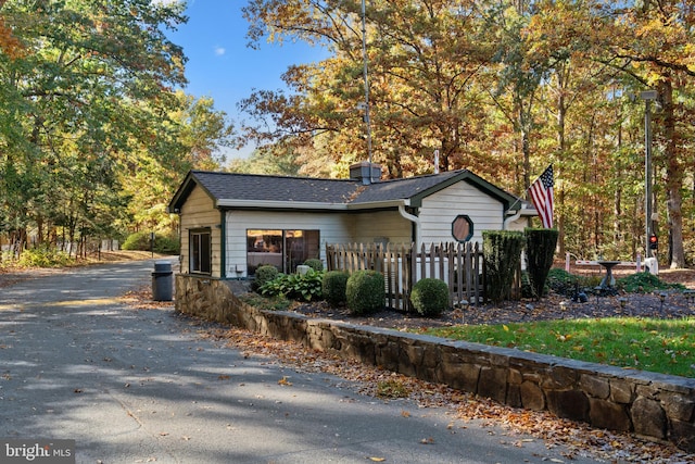 view of side of property