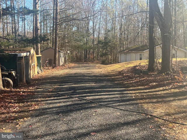 view of road