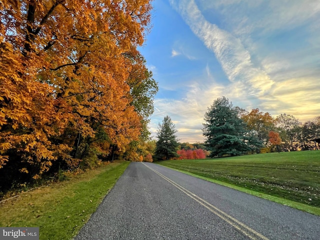 view of road