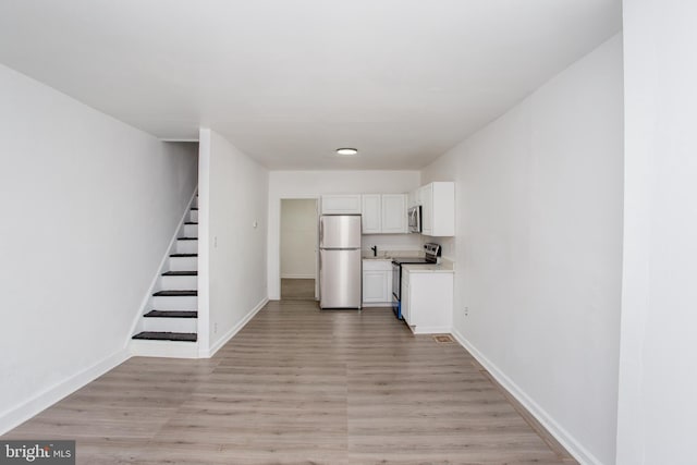 interior space with light wood-type flooring