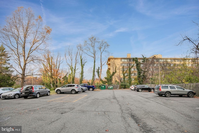 view of vehicle parking