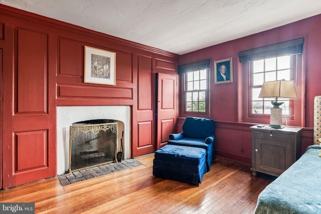 interior space featuring wood-type flooring