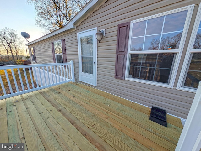 view of wooden terrace