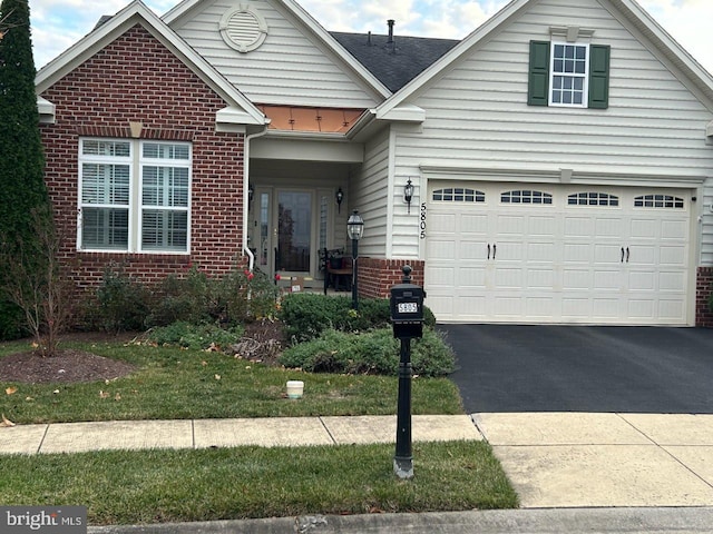 view of front of house featuring a garage