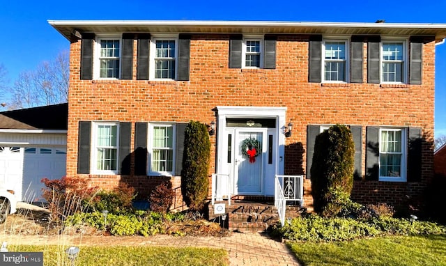 9221 Greenhouse Cir, Nottingham, MD 21236 - view of front of home featuring brick siding and a garage