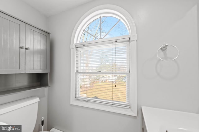 clothes washing area featuring a wealth of natural light